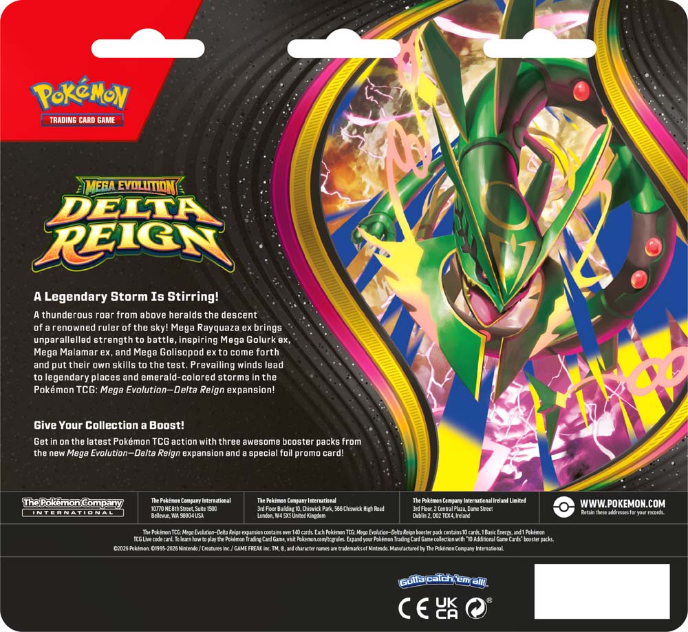 Pokemon TCG - Delta Reign Three Booster Blister