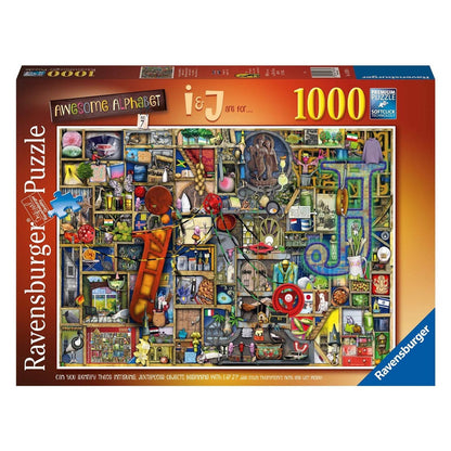 Ravensburger - Awesome Alphabet I And J - 1000 Piece Jigsaw (New Version) - Good Games