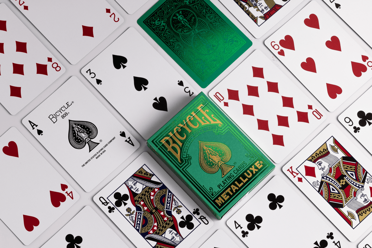 Bicycle MetalLuxe Green 2022 Playing Cards - Good Games