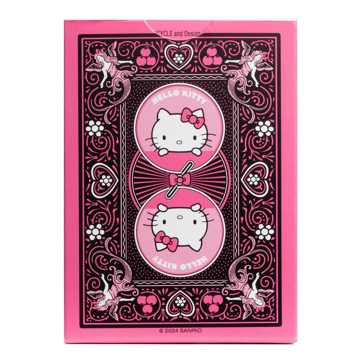 Bicycle Hello Kitty Black &amp; Pink Playing Cards