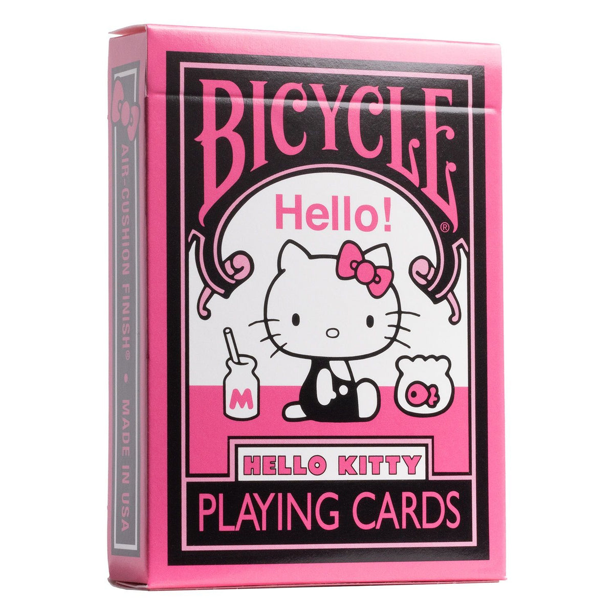 Bicycle Hello Kitty Black &amp; Pink Playing Cards