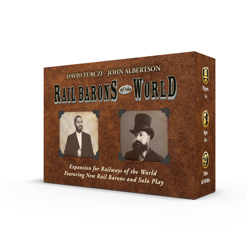 Rail Barons of the World expansion box right side front view