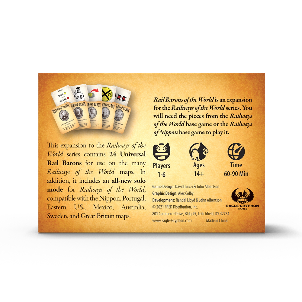Rail Barons of the World - Expansion - Good Games