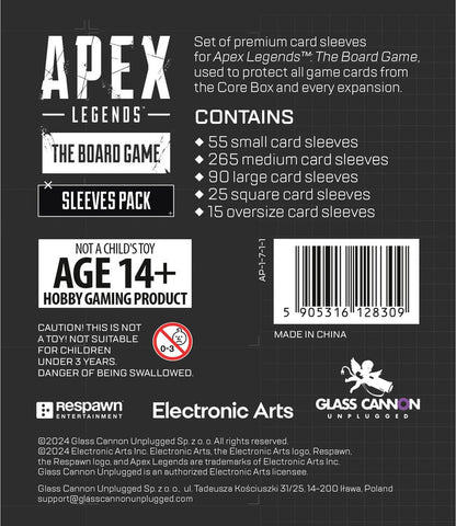 Glass Cannon Unplugged Apex Legends: The Board Game Card Sleeves - Good Games