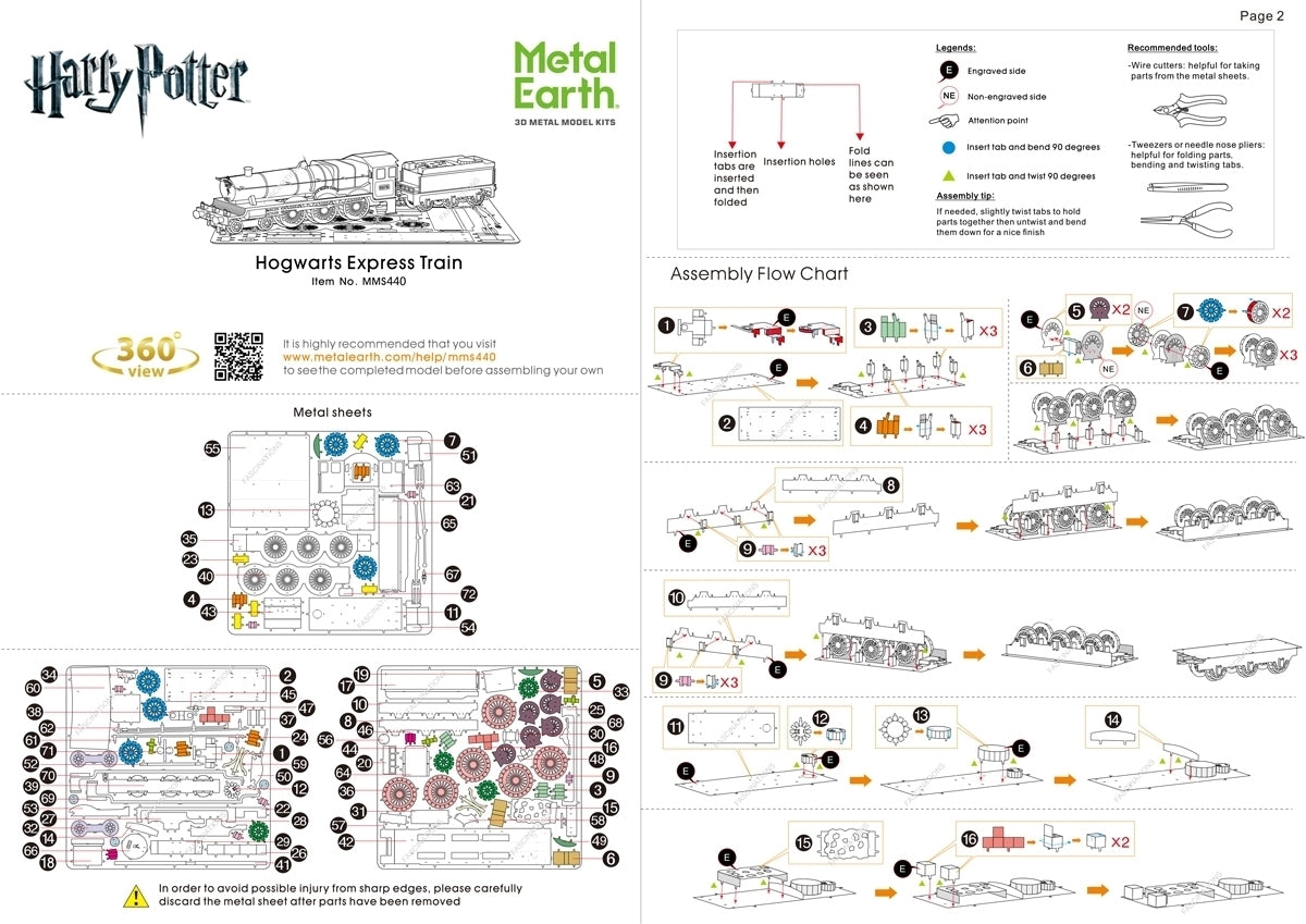 Metal Earth - Harry Potter - Hogwarts Express Train