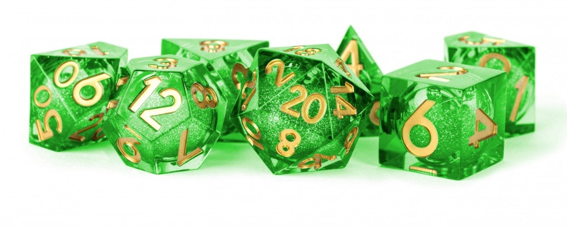 Metallic Dice Games - Aegis of Hope Liquid Core Dice Set