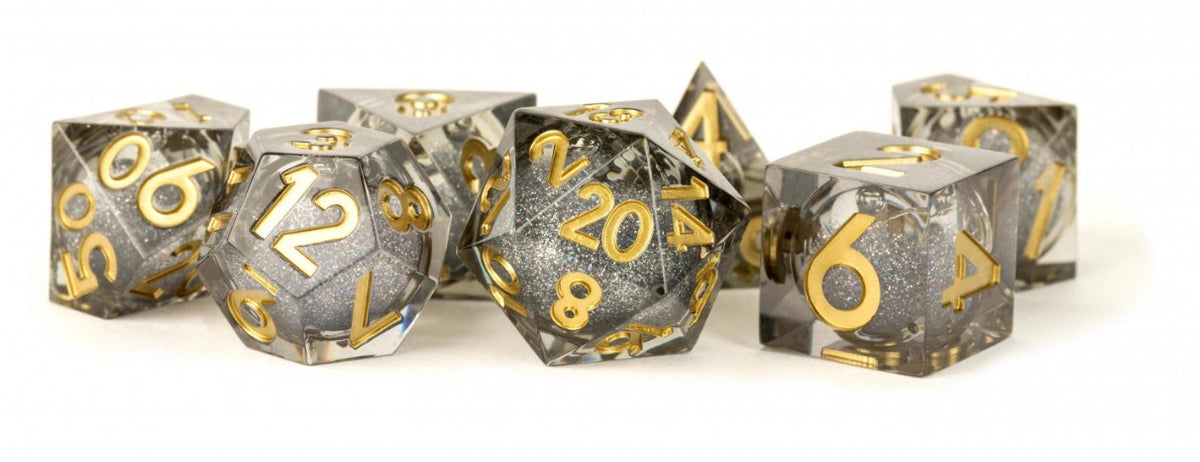 Metallic Dice Games - Vanishing Oil Liquid Core Dice Set