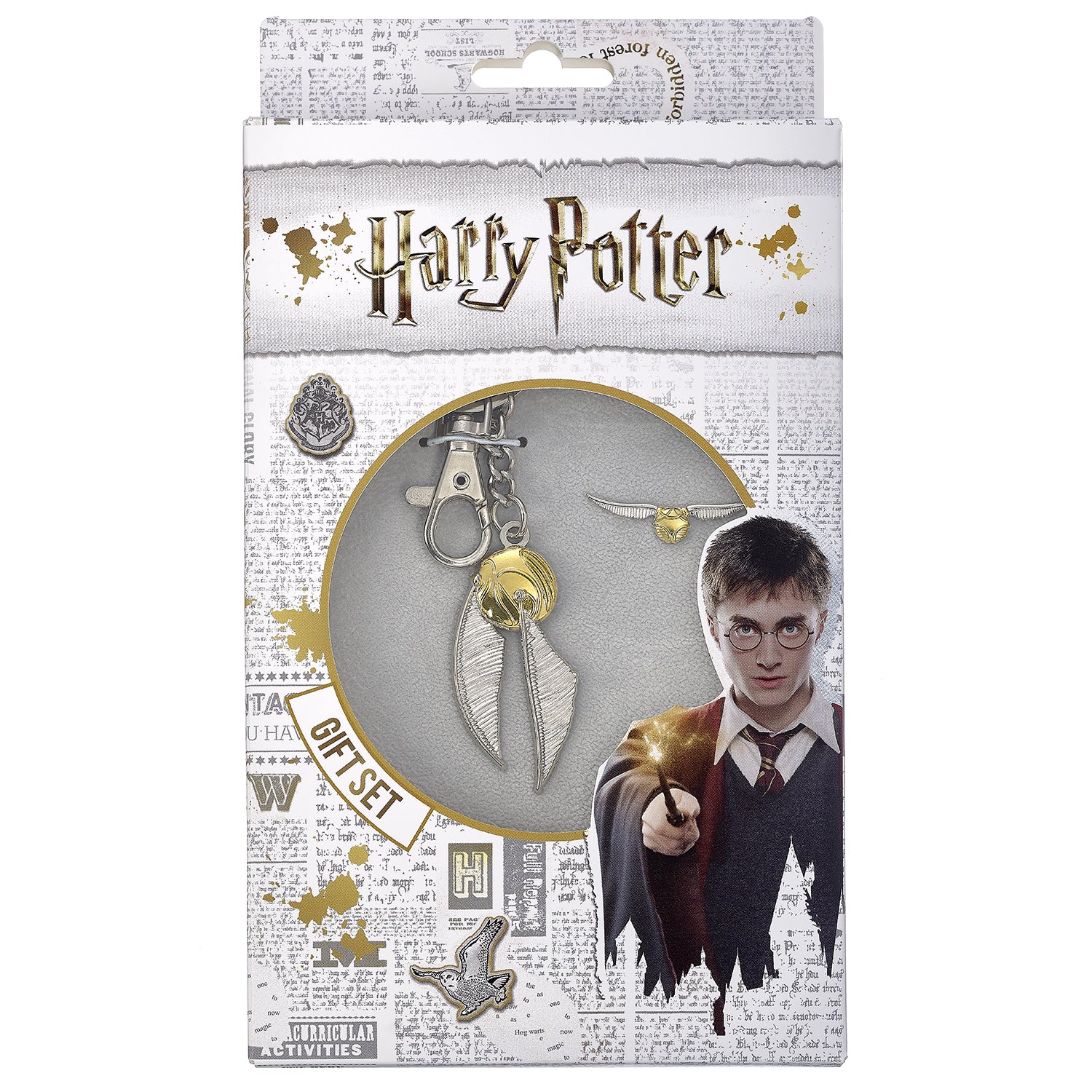 Harry Potter Keyring and Pin Badge Set Golden Snitch - Good Games