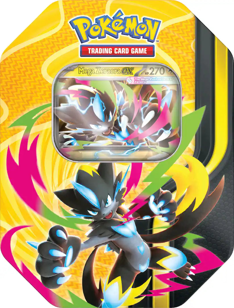 Pokémon TCG - Mega Forces Tin - Mega Zeraora ex (Preorder)