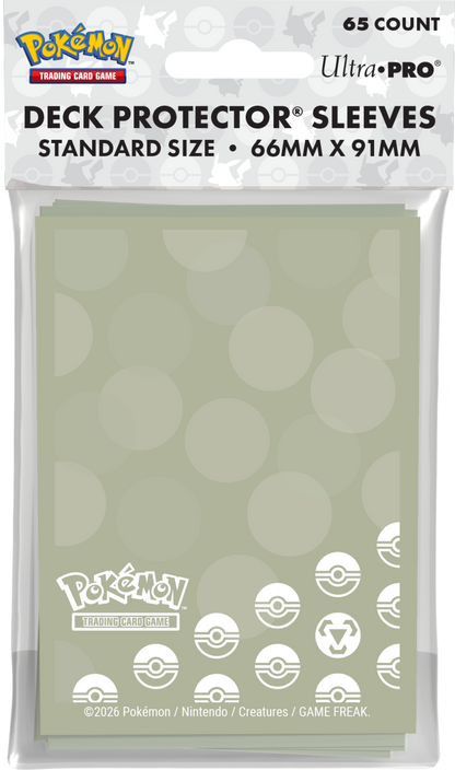 Pokémon TCG Ultra PRO Deck Protector Sleeves (65 ct), Standard Size 66mm x 91mm