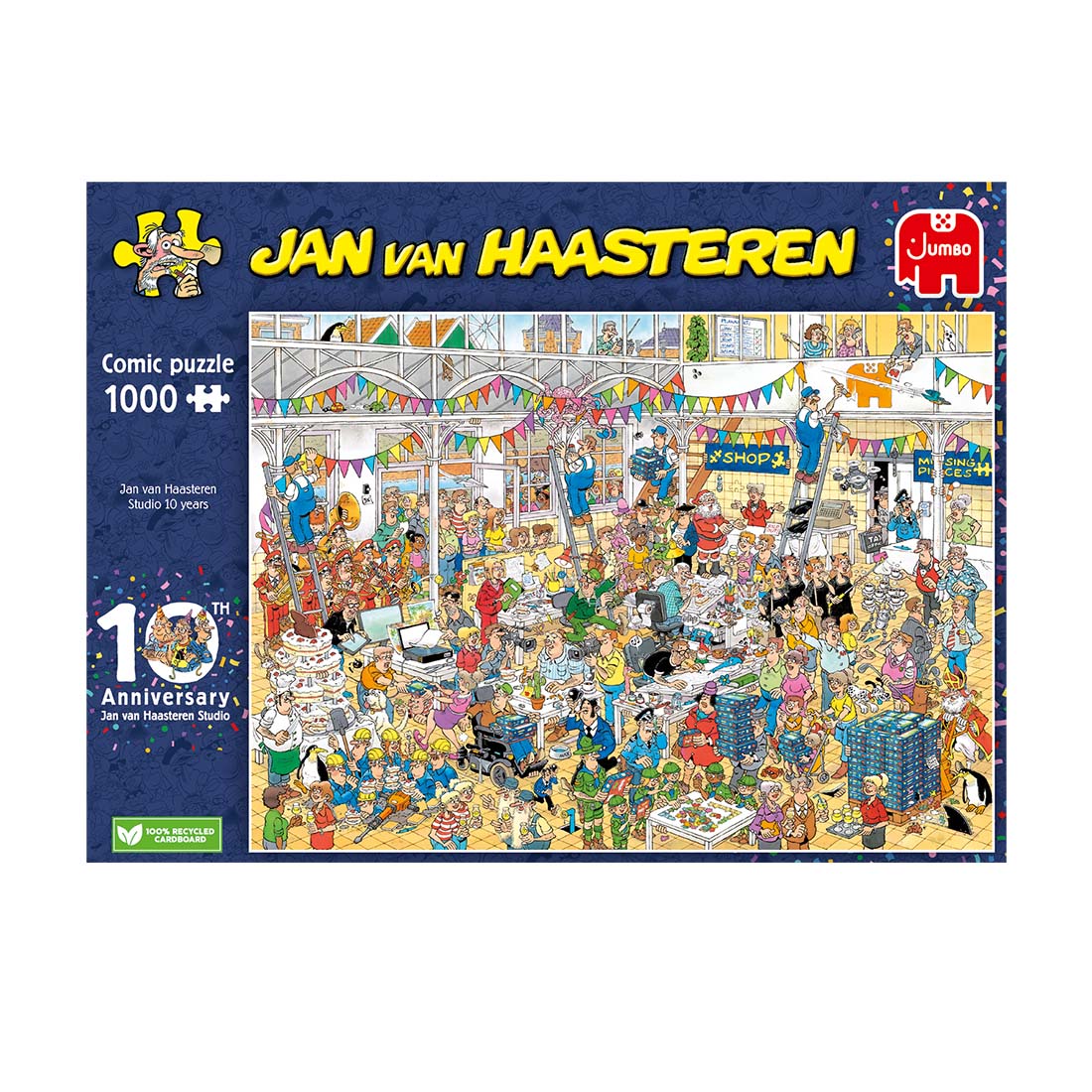 Jan Van Haasteren - Studio 10th Anniversary 1000 Piece Jigsaw - Good Games