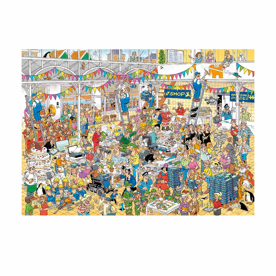 Jan Van Haasteren - Studio 10th Anniversary 1000 Piece Jigsaw - Good Games