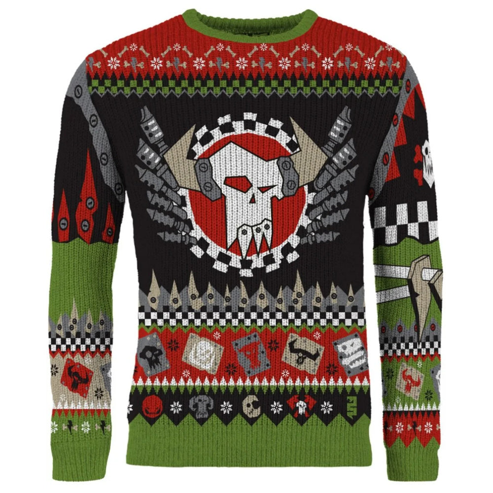 Warhammer 40000: Ork Christmas Jumper (Size M) - Preorder - Good Games