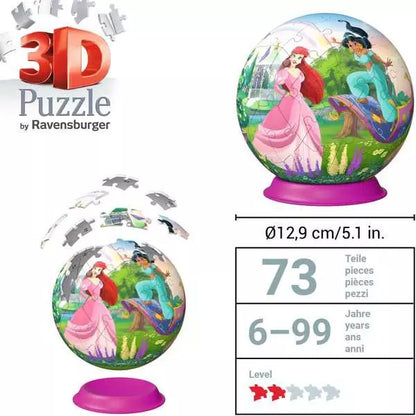 Ravensburger - 3D Puzzleball Disney Princess 72 Piece Jigsaw - Good Games