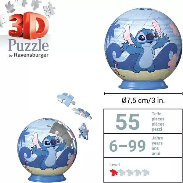 Ravensburger - 3D Stitch puzzle 54 Piece Puzzle - Disney Stitch - Good Games