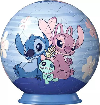 Ravensburger - 3D Stitch puzzle 54 Piece Puzzle - Disney Stitch, Angel and Scrump - Good Games