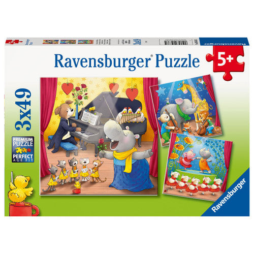 Ravensburger - Animals on stage 3x49 Piece Jigsaw - Good Games