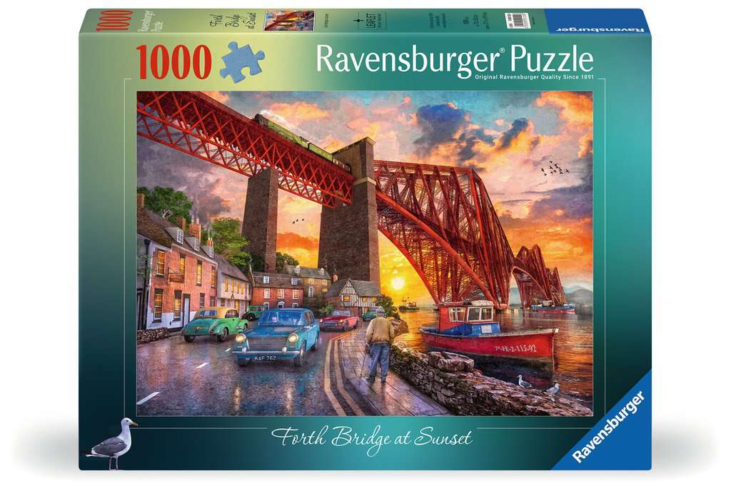 Ravensburger - Forth Bridge At Sunset 1000 Piece Jigsaw - New Version - Good Games