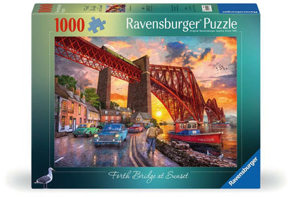 Ravensburger - Forth Bridge At Sunset 1000 Piece Jigsaw - New Version - Good Games