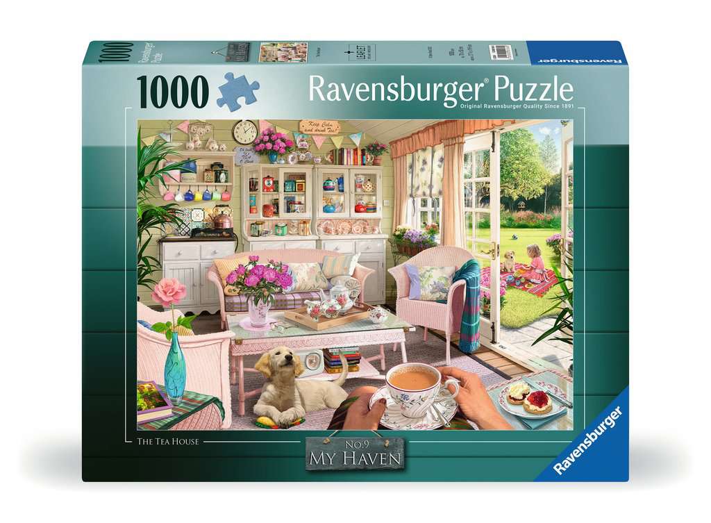 Ravensburger - My Haven No.9 The Tea House 1000 Piece Jigsaw New version - Good Games