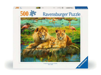 Ravensburger - Lions In The Savannah 500 Piece Jigsaw - New Version - New Version - Good Games