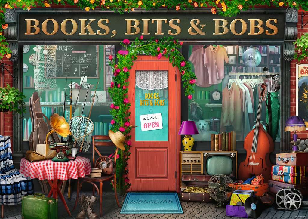 Ravensburger - Books Bits And Bobs 1000 Piece Jigsaw - New Version - Good Games