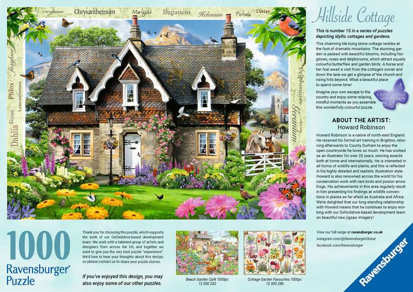 Ravensburger - Hillside Cottage - 1000 piece jigsaw New Version - Good Games