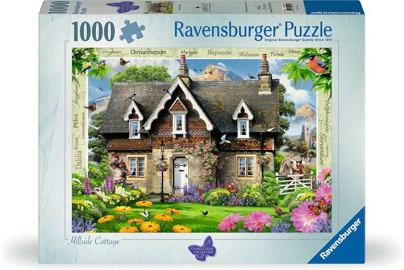 Ravensburger - Hillside Cottage - 1000 piece jigsaw New Version - Good Games