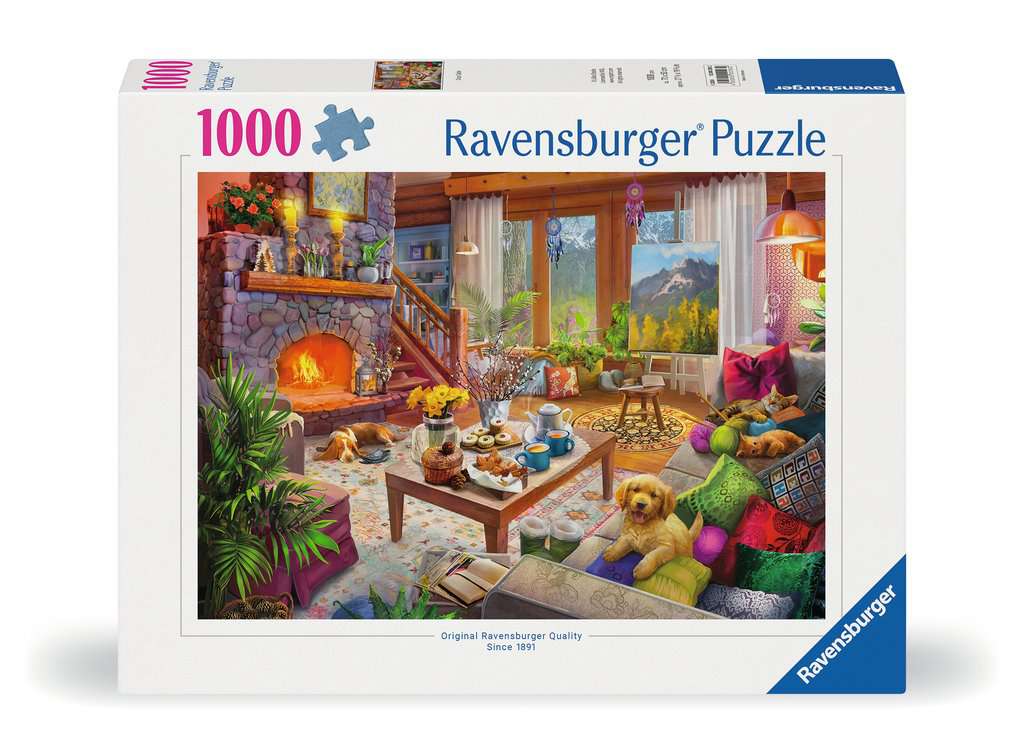 Ravensburger - Cozy Cabin 1000 Piece Jigsaw (New Version) - Good Games