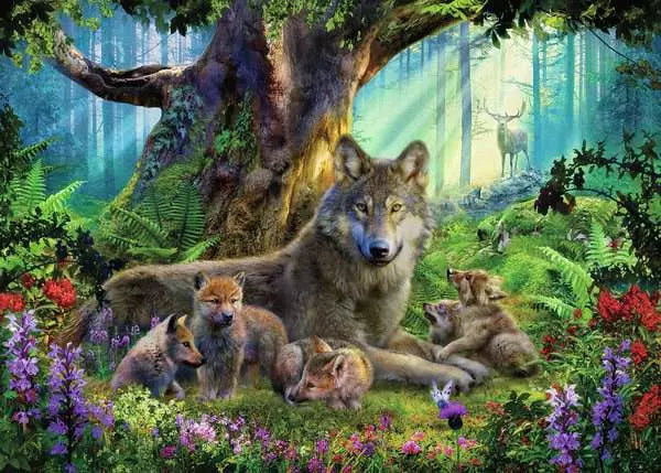 Ravensburger - Family wolves 1000 piece jigsaw