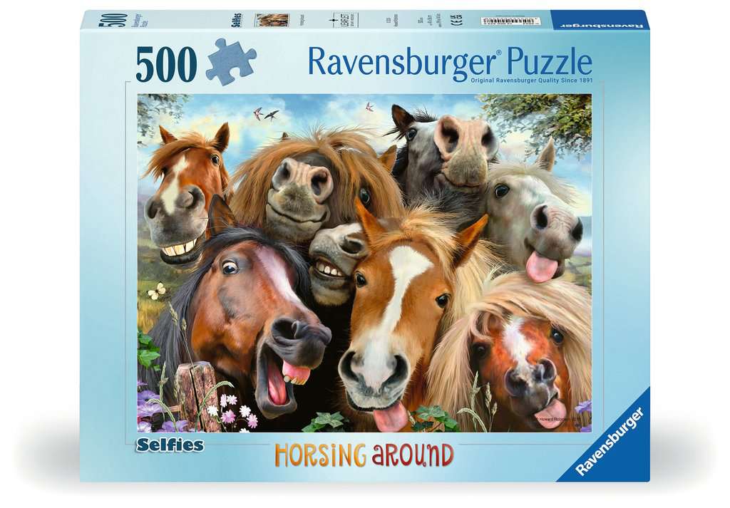 Ravensburger - Horsing Around 500 Piece Jigsaw - New Version - New Version - Good Games