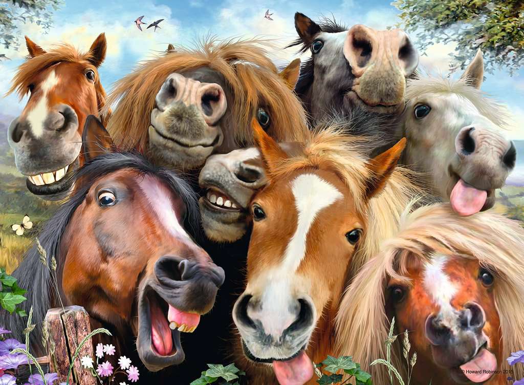 Ravensburger - Horsing Around 500 Piece Jigsaw - New Version - New Version - Good Games