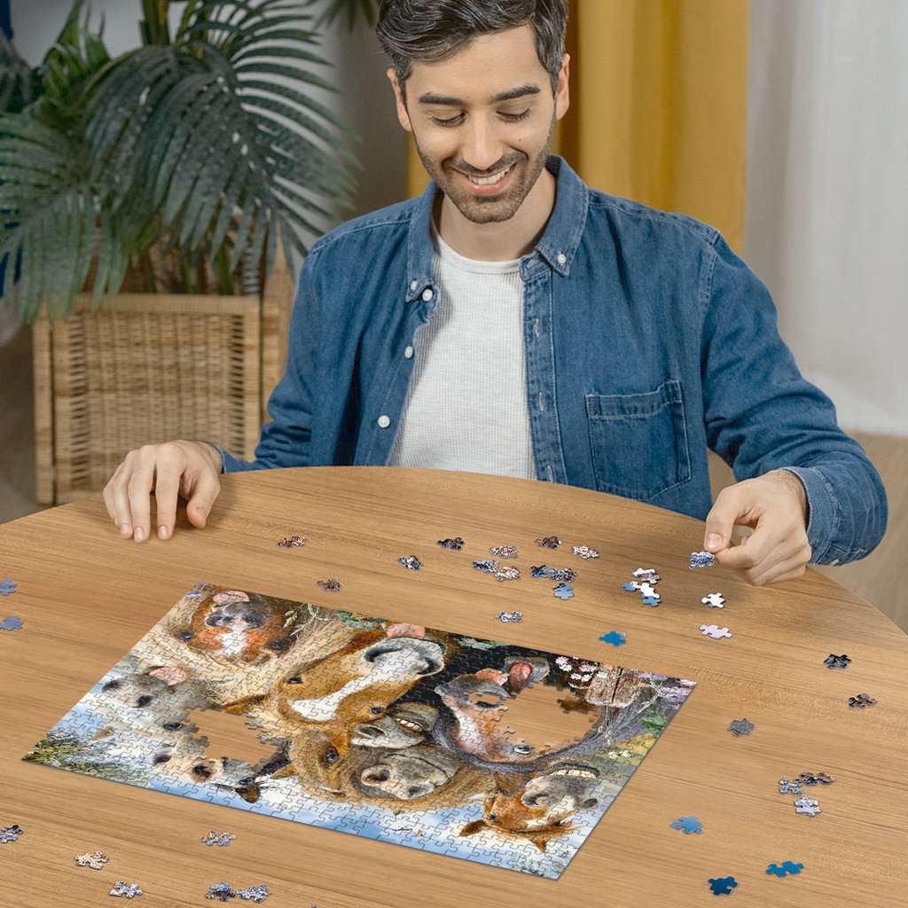 Ravensburger - Horsing Around 500 Piece Jigsaw - New Version - New Version - Good Games
