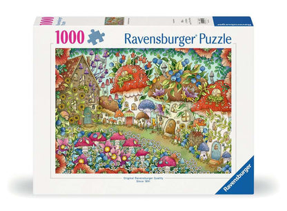 Ravensburger - Floral Mushroom Houses - 1000 piece jigsaw - Good Games