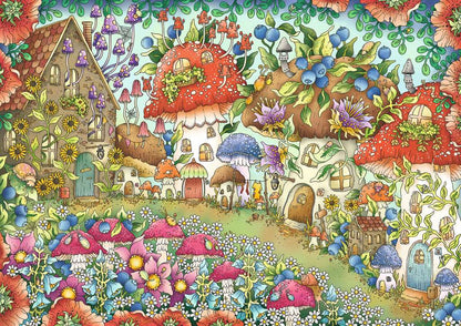 Ravensburger - Floral Mushroom Houses - 1000 piece jigsaw - Good Games