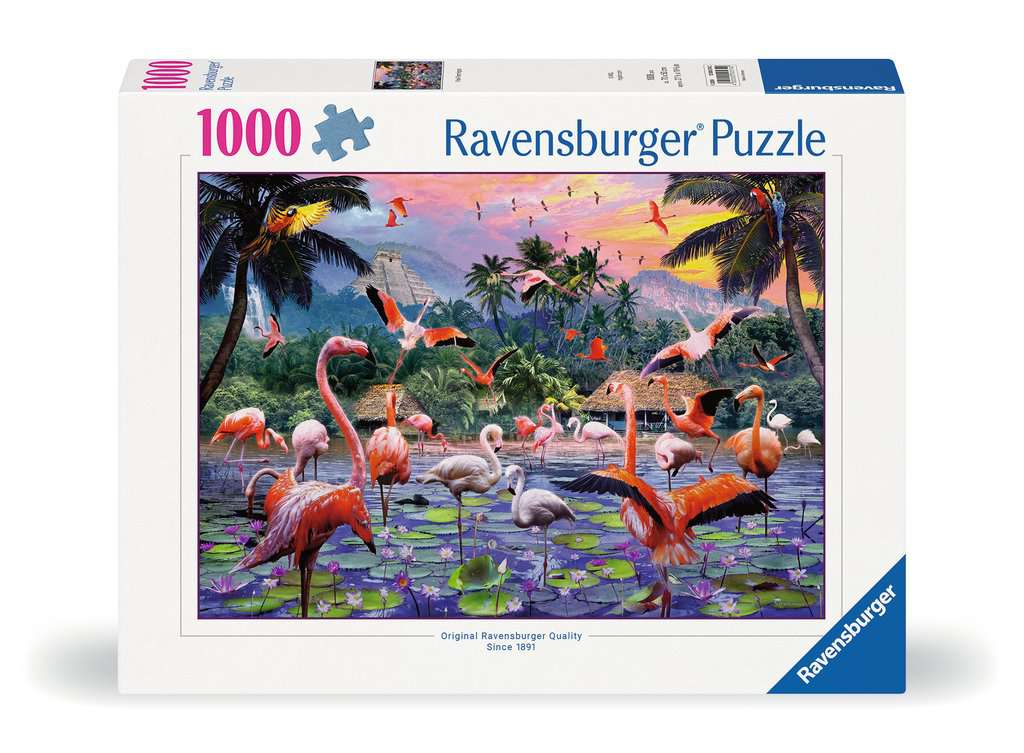 Ravensburger - Pink Flamingos - 1000 piece jigsaw - Good Games