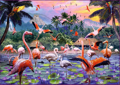 Ravensburger - Pink Flamingos - 1000 piece jigsaw - Good Games