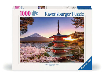Ravensburger - Mount Fiji Cherry Blossom - 1000 piece jigsaw New Version - Good Games