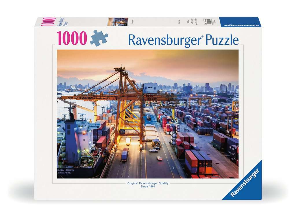 Ravensburger - Port of Hamburg 1000 Piece Jigsaw front packaging view