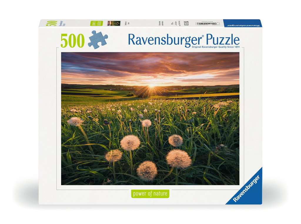 Ravensburger - Dandelions At Sunset Puzzle 500 Piece Jigsaw - New Version - New Version - Good Games