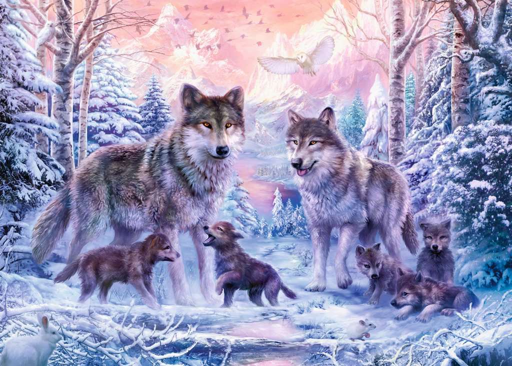 Ravensburger - Arctic Wolves - 1000 piece jigsaw New Version - Good Games