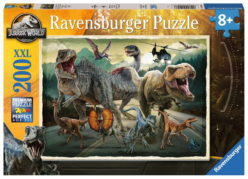Ravensburger Jurassic World XXL 200-piece dinosaur puzzle for ages 8