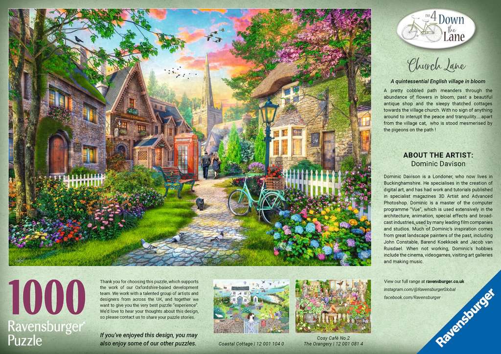Ravensburger - Church Lane - 1000 piece jigsaw - Good Games