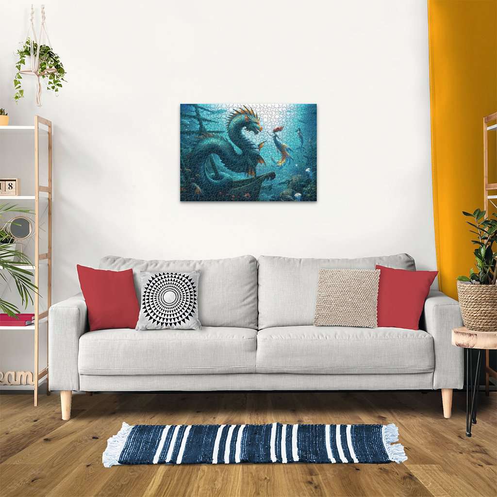 Ravensburger - Enchanted Depths: Dragon, Mermaid and Turtles 1000 Piece Jigsaw - Good Games