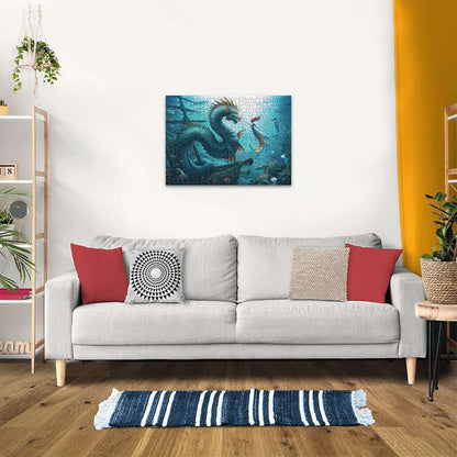 Ravensburger - Enchanted Depths: Dragon, Mermaid and Turtles 1000 Piece Jigsaw - Good Games