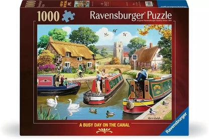 Ravensburger - A Busy Day on the Canal - 1000 piece jigsaw New Version - Good Games