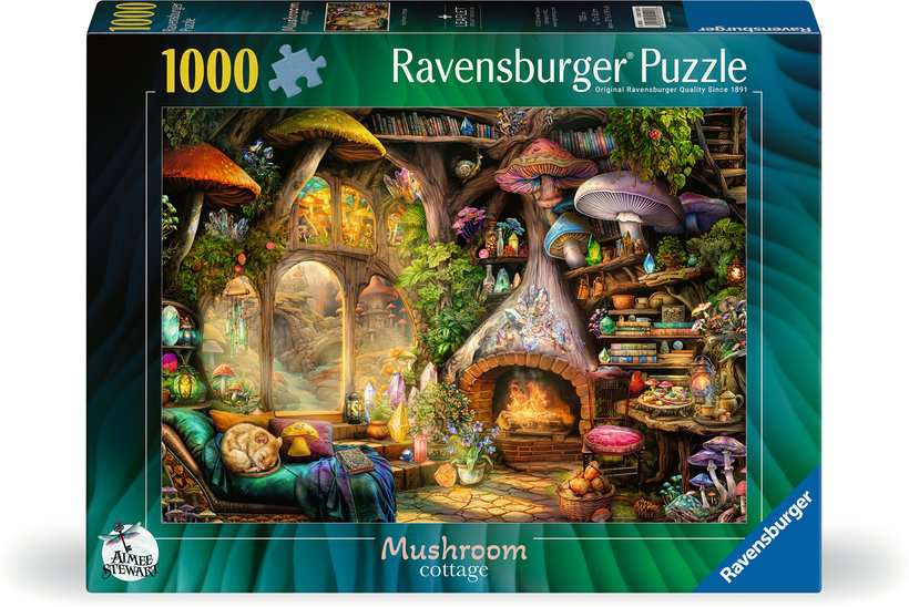 Ravensburger - Mushroom Cottage - 1000 piece jigsaw New Version - Good Games