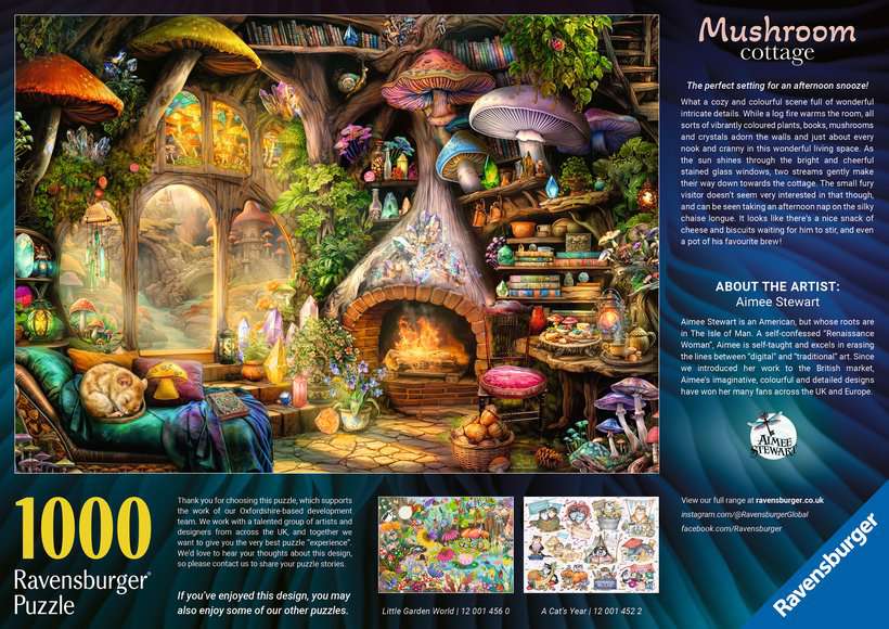 Ravensburger - Mushroom Cottage - 1000 piece jigsaw New Version - Good Games
