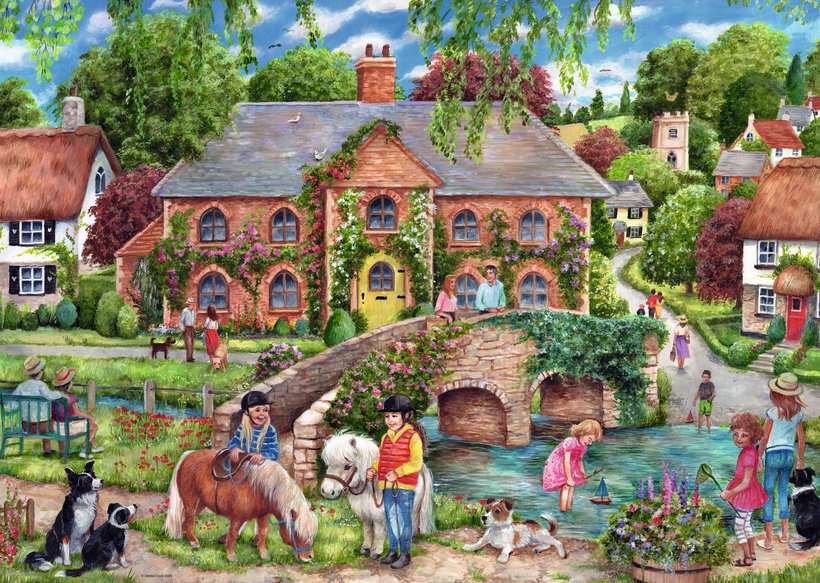 Ravensburger - Vilage life- 1000 piece - Good Games