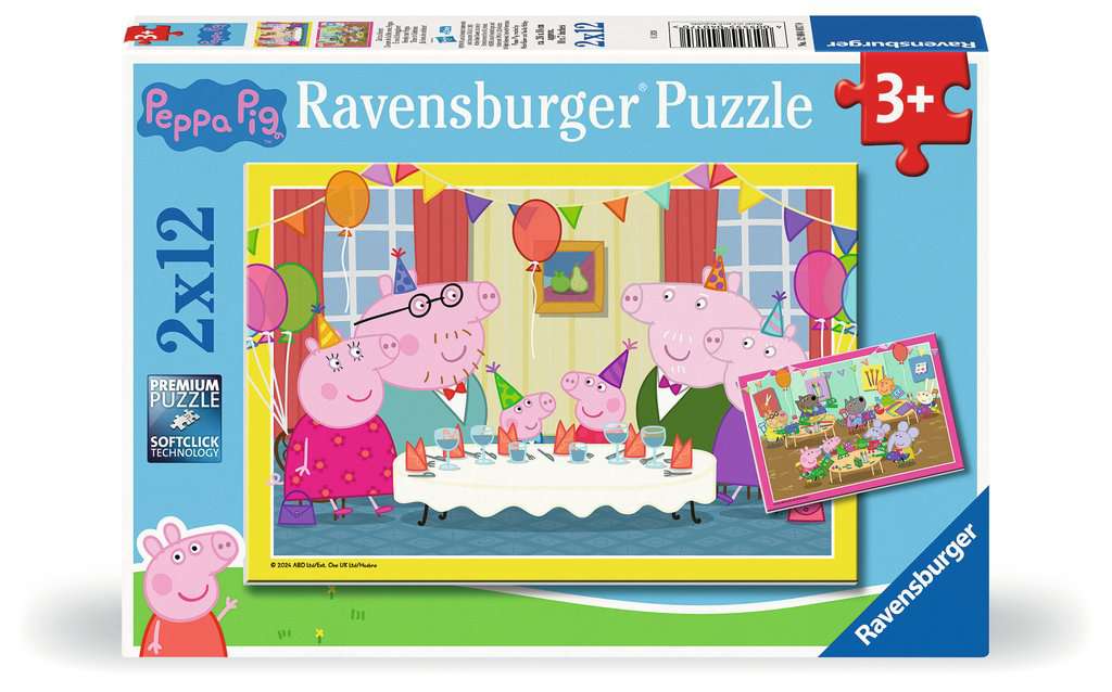 Ravensburger - Peppa Pig 2x12 Piece Jigsaw - Good Games